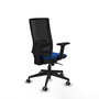 PIQUERAS Y CRESPO Silla de oficina Horna con mecanismo Sincro, Azul y Negro