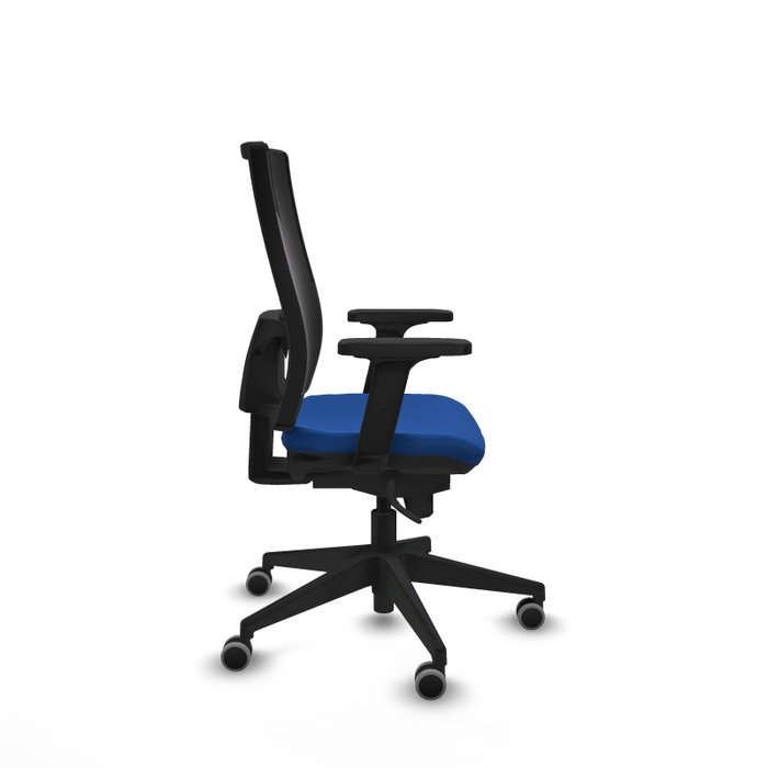 PIQUERAS Y CRESPO Silla de oficina Horna con mecanismo Sincro, Azul y Negro