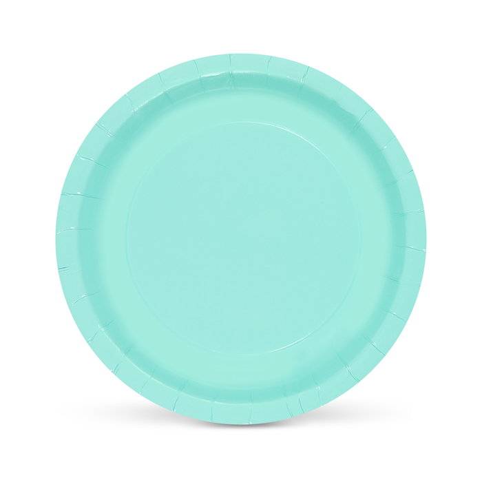 Algon Set 10 Platos Carton Aguamarina Soja 20 cm (36 Unidades)