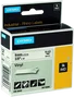 Dymo Rhino Cinta ID1-9 Negro sobre Blanco 9mm x 5,5m