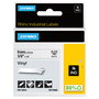 Dymo Rhino Cinta ID1-9 Negro sobre blanco 9mm x 5,5m