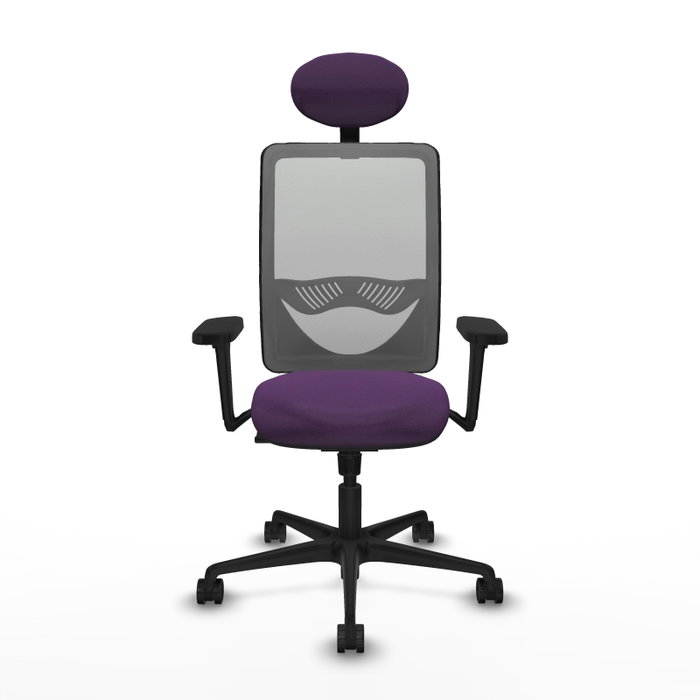 PIQUERAS Y CRESPO Silla de oficina Zulema con Mecanismo Sincro, Morado y Gris