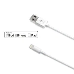 Celly Cable USB-A a Lightning 1m Blanco 12W