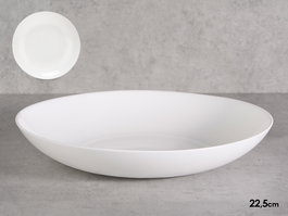 Vivalto Plato Hondo Redondo Opal Blanco 22.5 cm (Set de 24)