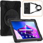 eSTUFF Funda a prueba de golpes Defender para Lenovo TAB M10 3ra Gen 10.1 (TB-328FU/TB-328XU) Negro con soporte giratorio