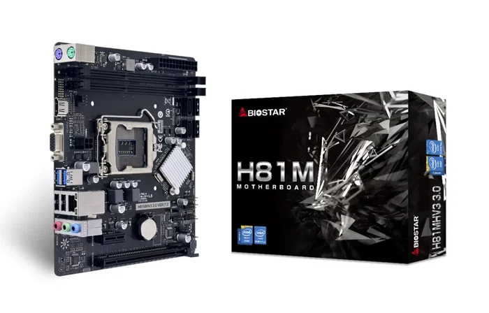 Biostar H81MHV3 3.0 - Placa Base H81 Intel LGA 1150 (Socket H3) micro ATX, Compatible con DDR3, 16GB Máx.