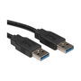 ROLINE 11.02.8970 Cable USB 3.2 Gen 1 Tipo A Macho a Tipo A Macho 1.8m Negro