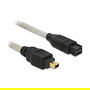 DeLOCK Cable FireWire A/B 2 m Macho-Macho Gris - Cable FireWire A/B 2m M-M Gris