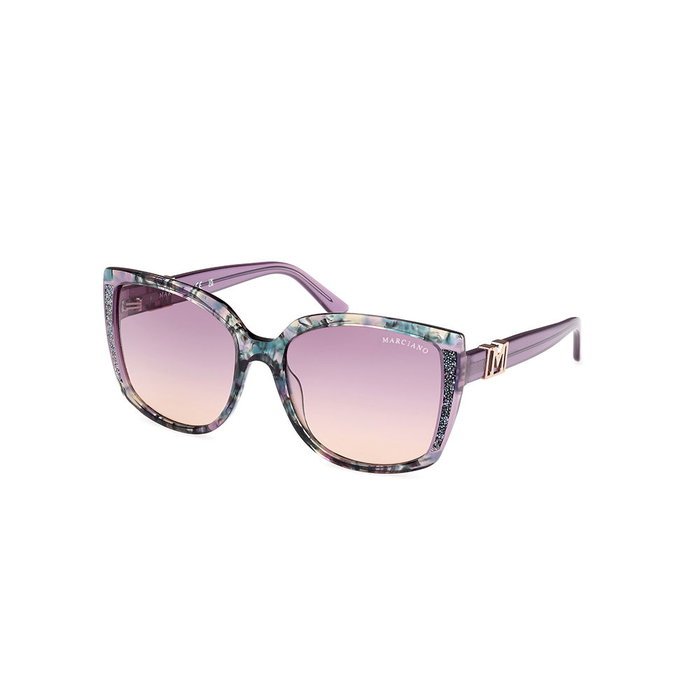 Guess By Marciano GM00013 Gafas de Sol Mujer Acetato Lila Havana Cuadradas 59 mm 140 mm