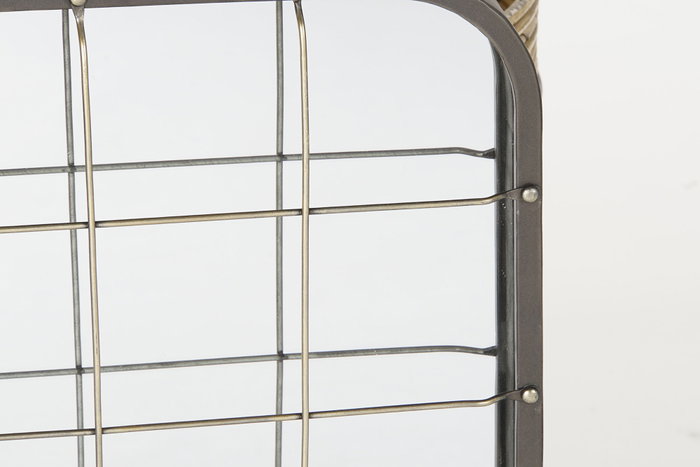 DKD Home Decor Espejo de Metal Negro 45,5x7,5x55 cm DKD Home Decor Espejo de Metal Negro 45,5x7,5x55 cm