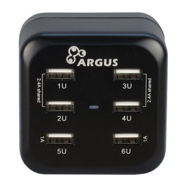 Inter-Tech Argus LS-6US Cargador 80mm USB 5V