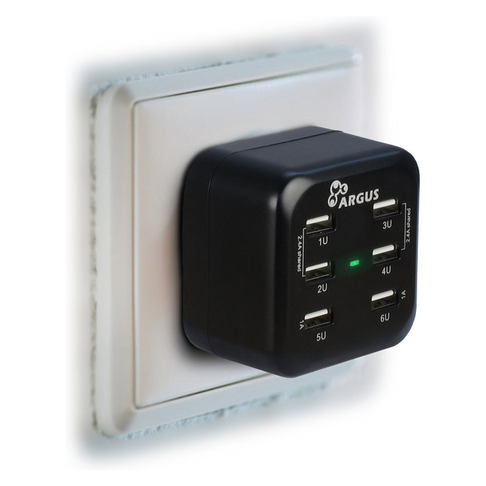 Inter-Tech Argus LS-6US Cargador 80mm USB 5V Inter-Tech Argus LS-6US Cargador 80mm USB 5V