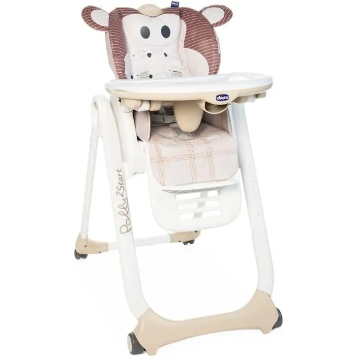Chicco Trona Polly 2 Start Monkey para Bebé desde Nacimiento hasta 3 Años Chicco Trona Polly 2 Start Monkey para Bebé desde Nacimiento hasta 3 Años