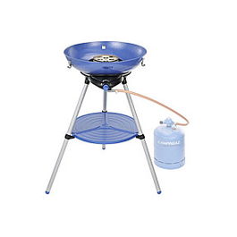 CAMPINGAZ Party Grill 600 R - Hornillo de Camping de Combustible Líquido, 1 Zona, Peso 10.7 kg, Negro/Azul/Metálico