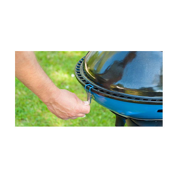 CAMPINGAZ Party Grill 600 R - Hornillo de Camping de Combustible Líquido, 1 Zona, Peso 10.7 kg, Negro/Azul/Metálico