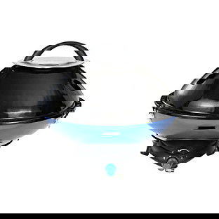 CAMPINGAZ Party Grill 600 R - Hornillo de Camping de Combustible Líquido, 1 Zona, Peso 10.7 kg, Negro/Azul/Metálico