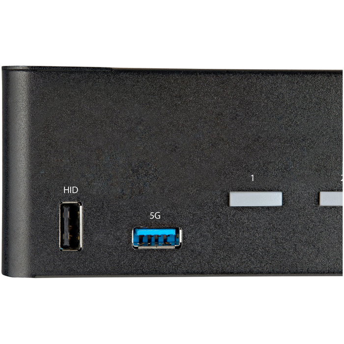 StarTech.com Switch KVM de 2 Puertos HDMI 2.0 para 2 Monitores 4K 60Hz HDR