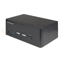 Startech Switch KVM 2 Puertos HDMI 2.0 4K para 2 Monitores - Vídeo Ultra HD 60Hz HDR