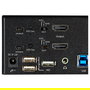 StarTech.com Switch KVM de 2 Puertos HDMI 2.0 para 2 Monitores - 4K Ultra HD 60Hz HDR, USB 3.0 y Audio - Referencia 2 Port Dual Monitor HDMI KVM Switch