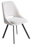 DKD Home Decor Silla de Poliéster y Metal Blanco