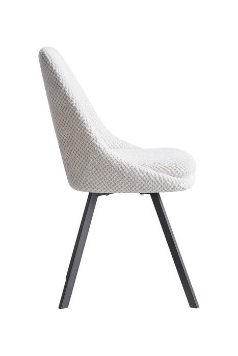 DKD Home Decor Silla de Poliéster y Metal Blanco