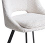 DKD Home Decor Silla de Poliéster y Metal Blanco