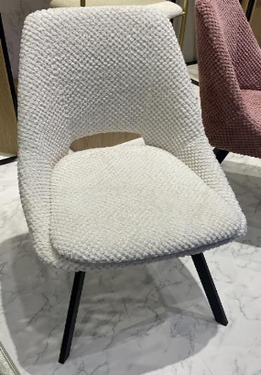 DKD Home Decor Silla de Poliéster y Metal Blanco