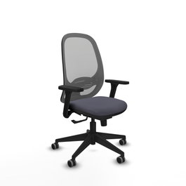 PIQUERAS Y CRESPO Silla de oficina Cilanco con mecanismo Sincro, Gris