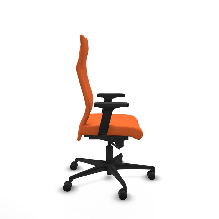 PIQUERAS Y CRESPO Sillón Albacete con mecanismo Sincro, Tela Naranja, Brazos 2D PIQUERAS Y CRESPO Sillón Albacete con mecanismo Sincro, Tela Naranja, Brazos 2D
