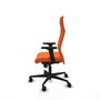 PIQUERAS Y CRESPO Sillón Albacete con mecanismo Sincro, Tela Naranja, Brazos 2D