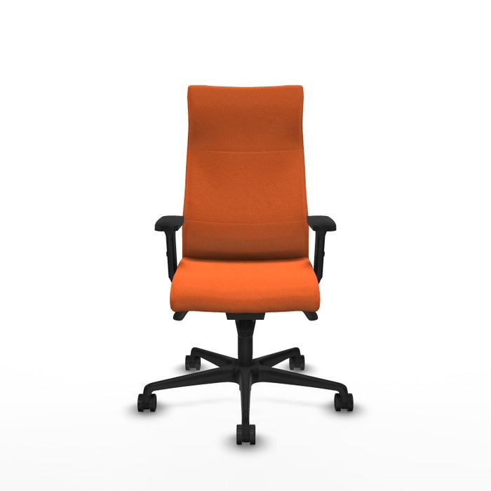 PIQUERAS Y CRESPO Sillón Albacete con mecanismo Sincro, Tela Naranja, Brazos 2D PIQUERAS Y CRESPO Sillón Albacete con mecanismo Sincro, Tela Naranja, Brazos 2D