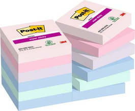 Taco Notas Post-It 622 Super Sticky 47,6X47,6 Colores Soulful Pack De 12