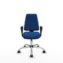 PIQUERAS Y CRESPO Silla de oficina Elche Azul con Brazos Fijos