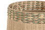 DKD Home Decor Cesta Tropical Verde Natural Fibra 50 x 44 x 50 cm Set de 2