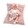 Berjuan Muñeca Reborn Chaqueta Rosa Palo y Pololo Flores Mecanismo Besitos y Almohada Rosa Maquillaje 8501-24 50 cm