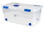 Plasticforte Contenedor plástico n 7 transparente con tapa 61l 73x41x32 cm