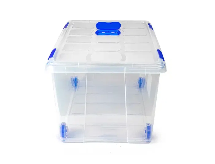Plasticforte Contenedor Plástico N 7 Transparente con Tapa 61L 73x41x32 cm Ordenación Duradera y Funcional Plasticforte Contenedor Plástico N 7 Transparente con Tapa 61L 73x41x32 cm Ordenación Duradera y Funcional
