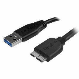 StarTech.com Cable USB A a Micro-USB B Delgado de 2m, USB 3.2 Gen 1, Negro