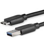 StarTech.com Cable USB A a Micro-USB B Delgado de 2m, USB 3.2 Gen 1, Negro
