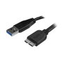 StarTech.com Cable USB A a Micro-USB B Delgado de 2m, USB 3.2 Gen 1, Negro