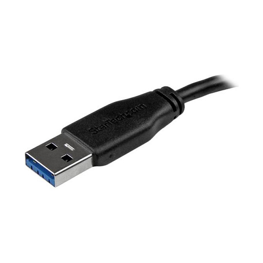 StarTech.com Cable USB A a Micro-USB B Delgado de 2m, USB 3.2 Gen 1, Negro