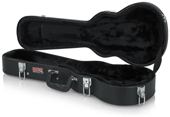 Gator Estuche rígido de madera para ukelele de concierto - Negro Gator Estuche rígido de madera para ukelele de concierto - Negro
