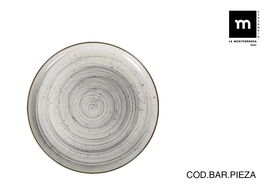 La Mediterranea Fuente Redonda "Vortex" Nordic Ivory Brillo 20 cm (12 Unidades)