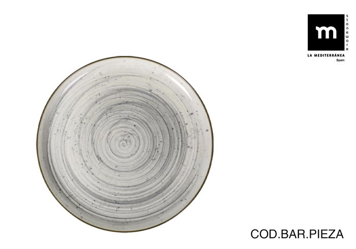 La Mediterranea Fuente Redonda "Vortex" Nordic Ivory Brillo 20 cm (12 Unidades) La Mediterranea Fuente Redonda "Vortex" Nordic Ivory Brillo 20 cm (12 Unidades)