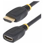StarTech.com Cable Extensor HDMI 2.0 de 0,5m, 4K 60Hz, Macho a Hembra
