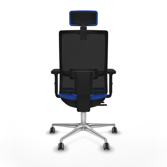 PIQUERAS Y CRESPO Silla de oficina Horna con mecanismo Sincro/Traslack Azul y Negro