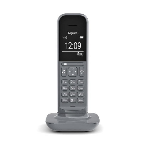 Gigaset S30852-H2902-K103 Teléfono DECT/analógico Inalámbrico con Identificador de Llamadas, Color Gris