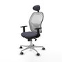 PIQUERAS Y CRESPO Silla de oficina Jorquera Gris y Blanca