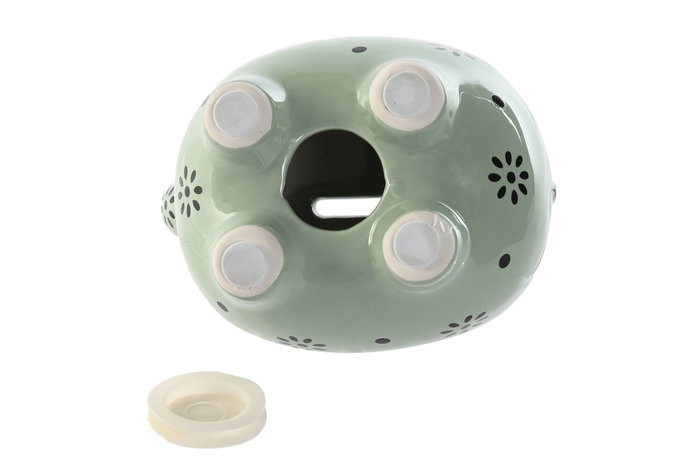 DKD Home Decor Hucha Kids Verde Lila 11 x 13 x 16 cm (4 Unidades)