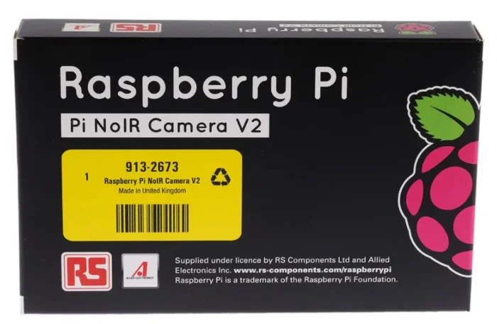 Raspberry Raspberry Pi Camera Module Noir V2.1 - Módulo de Cámara 8MP sin Filtro IR para Fotografía Nocturna, Compatible con Raspberry Pi, 913-2673